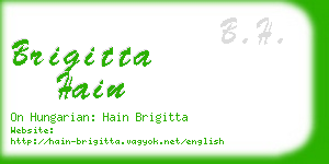 brigitta hain business card